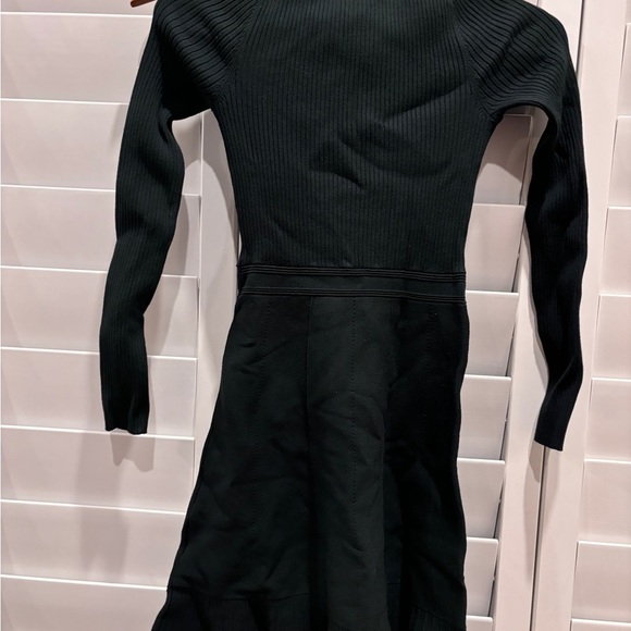 Ever New Elegant Dark green Ribbed Knit Dress - Picture 3 of 6